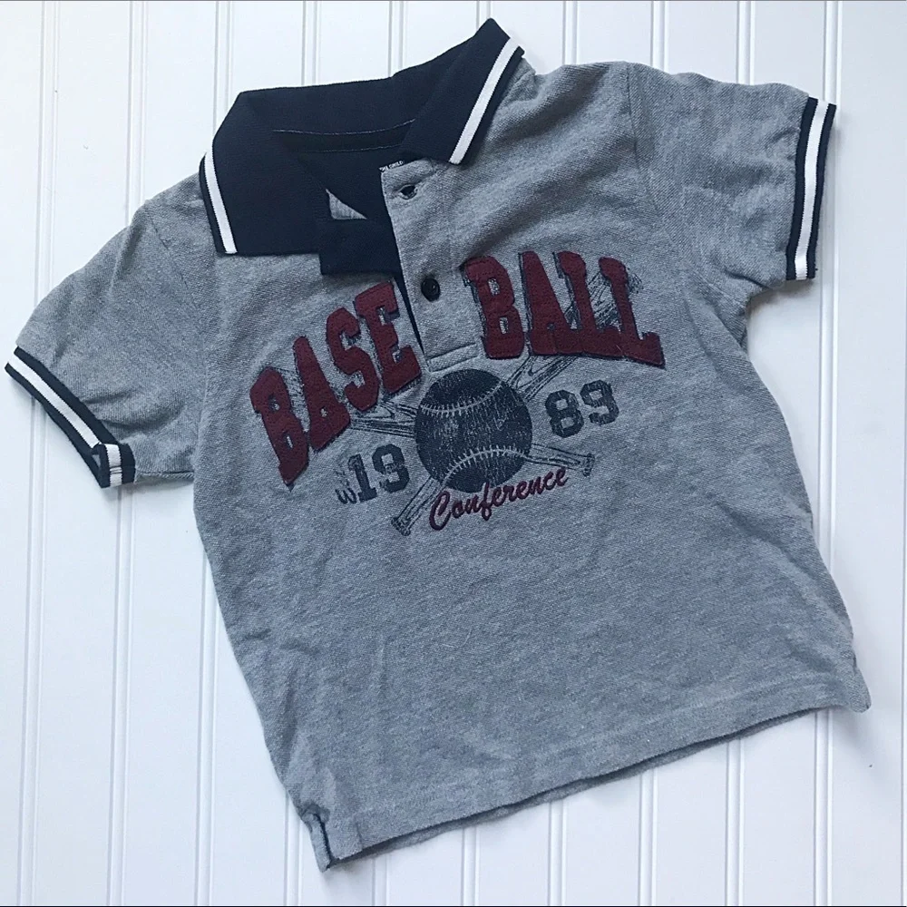 •Children’s Place• baseball pique polo shirt